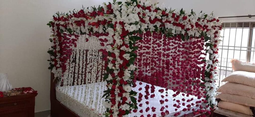 Full room decoration package with flowers and gifts