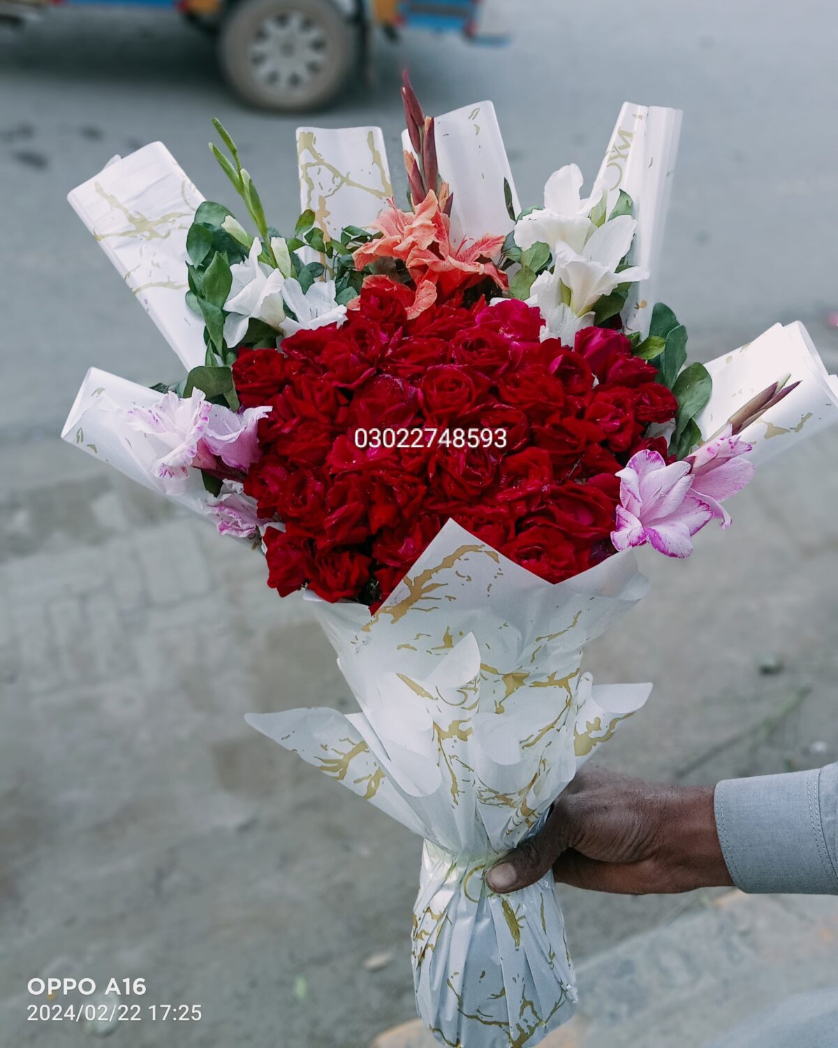 6. "Colorful mixed flower bouquet – Iqbal Flower Shop Sargodha