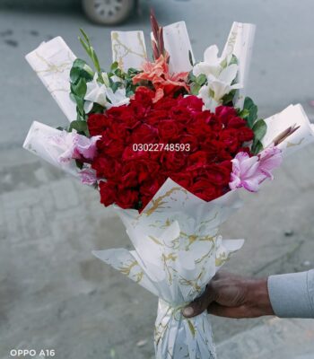 6. "Colorful mixed flower bouquet – Iqbal Flower Shop Sargodha