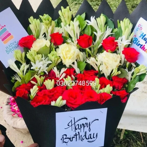 Vibrant flower bouquet online delivery in Sargodha