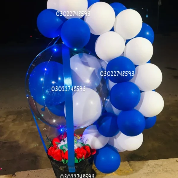 Customized balloon box with name tag – Sargodha gift shop