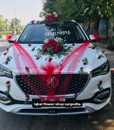 Car Decoration fresh flower in sargodha iqbal flower shop sargodha