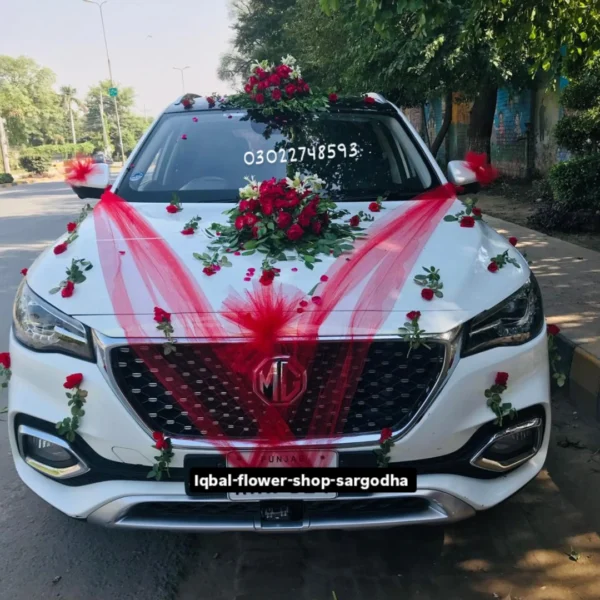 Car Decoration fresh flower in sargodha iqbal flower shop sargodha