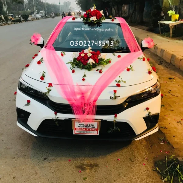 Car Decoration in sargodha fresh flowers car delevry flower shop sargodha