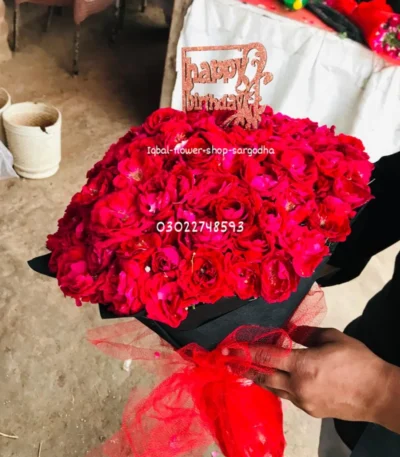 Premium red rose hand-tied bouquet Sargodha" 5. "Fresh red roses with same-day delivery in Sargodh