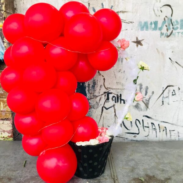 "Anniversary balloon and flower box – Same day delivery in Sargodh