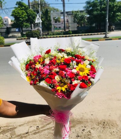 Handcrafted Custom Bouquet with Your Message – Iqbal Flower Shop
